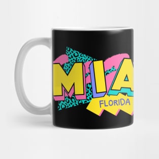 Retro 90s Miami MIA / Rad Memphis Style / 90s Vibes Mug